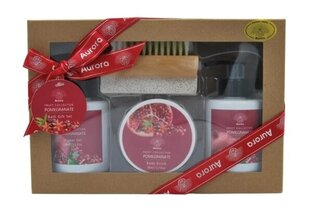 Aurora Granāta Dāvanu komplekts 150 ml Gēls + 150g Sēkliniešu ziepju + 50 ml Skrubs + Suka cena un informācija | Ķermeņa krēmi, losjoni | 220.lv