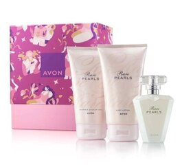 Komplekts Avon Rare Pearls sievietēm: parfimērijas ūdens EDP, 50 ml + ķermeņa balzams, 125 ml + dušas želeja, 150 ml cena un informācija | Sieviešu smaržas | 220.lv