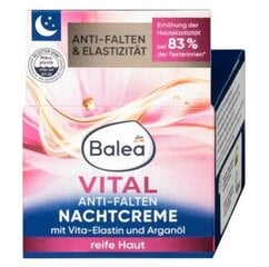 Nakts pretgrumbu krēms Balea Vital, 50ml cena un informācija | Sejas krēmi | 220.lv