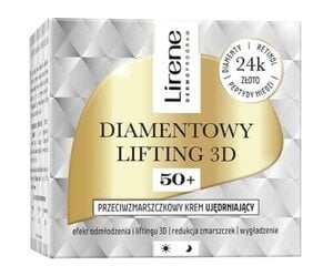 Sejas krēms pret grumbām Lirene Diamond Lifting 3D, 50ml cena un informācija | Sejas krēmi | 220.lv