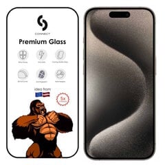 Сonnect Corning Gorilla Ультра прочное 3D Стекло для Apple iPhone 15 цена и информация | Защитные пленки для телефонов | 220.lv