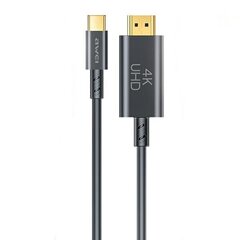 Awei CL-212T USB-C - HDMI 4K Kabelis 1m cena un informācija | Kabeļi un vadi | 220.lv