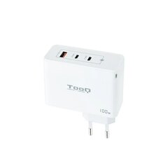 Сетевое зарядное устройство TooQ TQWC-GANQC2PD100W Белый 100 W цена и информация | Зарядные устройства для телефонов | 220.lv