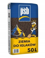 Augsne skujkokiem ar PSB mēslojumu 50 l цена и информация | Грунт, земля, торф, компост | 220.lv