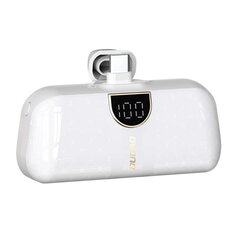 Mini bag-shaped Dudao K20SC power bank USB-C 5000mAh - white цена и информация | Зарядные устройства Power bank | 220.lv