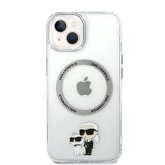 Karl Lagerfeld IML Karl and Choupette NFT MagSafe Case for iPhone 15 Transparent цена и информация | Чехлы для телефонов | 220.lv