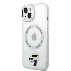 Karl Lagerfeld IML Karl and Choupette NFT MagSafe Case for iPhone 15 Transparent цена и информация | Чехлы для телефонов | 220.lv