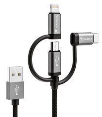 Varta 3in1 Speed Charge And Sync Cable cena un informācija | Savienotājkabeļi | 220.lv