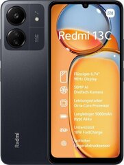 Xiaomi Redmi 13C, 4GB/128GB, Midnight Black cena un informācija | Mobilie telefoni | 220.lv