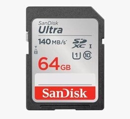 Sandisk SDXC 64GB UHS-I/SDSDUNB-064G-GN6IN cena un informācija | Atmiņas kartes fotokamerām | 220.lv