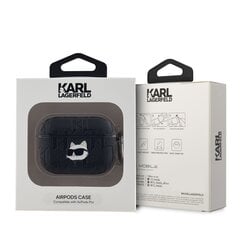 Karl Lagerfeld PU Embossed Choupette Head Case for AirPods Pro Black цена и информация | Аксессуары для наушников | 220.lv