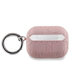 Karl Lagerfeld PU Embossed Karl and Choupette Heads Case for AirPods Pro Pink цена и информация | Аксессуары для наушников | 220.lv