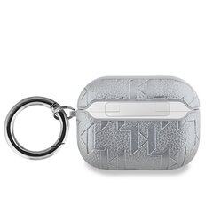 Karl Lagerfeld PU Embossed Karl and Choupette Heads Case for AirPods Pro Silver цена и информация | Аксессуары для наушников | 220.lv