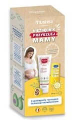 Komplekts Mustela: ķermeņa krēms pret strijām, 250 ml + sejas saules krēms SPF 50, 9 ml cena un informācija | Bērnu kosmētika, līdzekļi jaunajām māmiņām | 220.lv