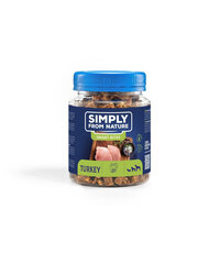 Simply From Nature Smart Bites с индейкой, 5x130 гр цена и информация | Лакомства для собак | 220.lv