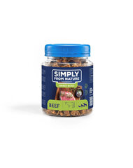 Simply From Nature Smart Bites ar liellopa gaļu, 5x130 g cena un informācija | Gardumi suņiem | 220.lv