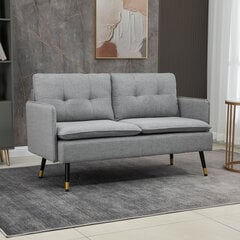 Dīvāns Homcom, 13x68x76 cm, pelēks cena un informācija | Dīvāni | 220.lv
