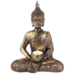 Svečturis sēdoša Taizemes Buda, 27cm cena un informācija | Sveces un svečturi | 220.lv