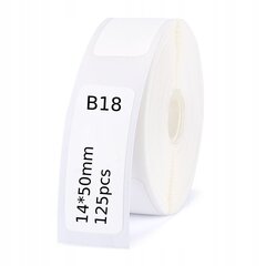 Uzlīmes Niimbot B18, 14*50 mm, 125 gab. cena un informācija | Burtnīcas un papīra preces | 220.lv