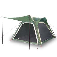 Četrvietīga kempinga telts, zaļa, 240x221x160cm cena un informācija | Teltis | 220.lv