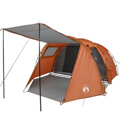 Četrvietīga telts, pelēka/oranža, 420x260x153cm cena un informācija | Teltis | 220.lv