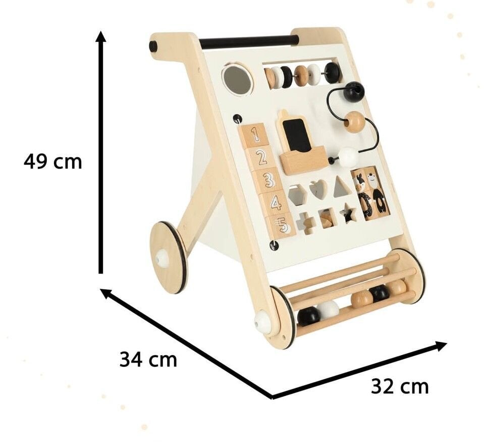 Koka stūmējs ir darbības centrs cena un informācija | Rotaļlietas zīdaiņiem | 220.lv