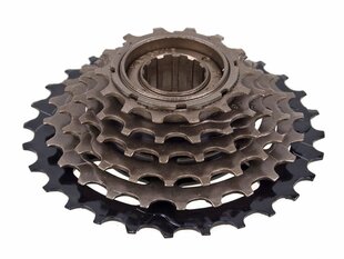 Brīvrumba Verso 6-speed Freewheel 14-28T index Black - Brown cena un informācija | Citas velosipēdu rezerves daļas | 220.lv