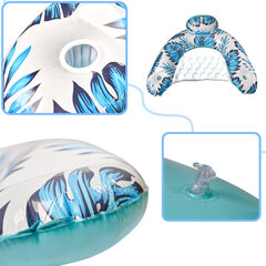 Peldkrēsls kušete šūpuļtīkls ūdens zils AquaLuxe cena un informācija | Piepūšamās rotaļlietas un pludmales preces | 220.lv