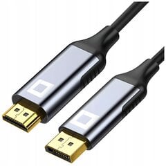 CO2 DISPLAYPORT HDMI 2.0 KABELIS DP - HDMI FHD 240HZ 4K 60HZ HDR 3M cena un informācija | Aksesuāri videokamerām | 220.lv