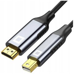 CO2 MINI DISPLAYPORT HDMI 2.0 KABELIS MINI DP HD 240HZ 4K 60HZ HDR 1M cena un informācija | Aksesuāri videokamerām | 220.lv