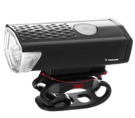 Trizand USB LED velosipēda lukturis + aizmugurējais lukturis cena un informācija | Velo lukturi un atstarotāji | 220.lv