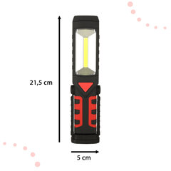 3-in-1 darbnīcas lukturītis USB COB magnētiski uzlādējams 1200 mAh 200 lm StoreGD cena un informācija | Rokas instrumenti | 220.lv