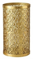 Dekoratīvs zelta krāsas metāla lukturis 23 cm cena un informācija | Sveces un svečturi | 220.lv