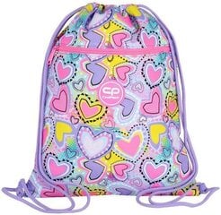 CoolPack apavu soma Pastel Hearts, 42,5 x 32,5 cm cena un informācija | Skolas somas | 220.lv