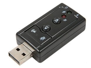 Ārējā skaņas karte ar USB interfeisu cena un informācija | Adapteri un USB centrmezgli | 220.lv