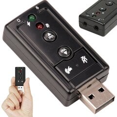 Ārējā skaņas karte ar USB interfeisu cena un informācija | Adapteri un USB centrmezgli | 220.lv