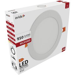 Avide LED griestu lampa 12W 4000K Ø170mm apaļa cena un informācija | Iebūvējamās lampas, LED paneļi | 220.lv