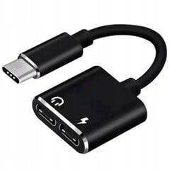 CO2 ADAPTERIS 2X USB-C ADAPTERIS USB C TIPA KABELIS SAMSUNG APPLE XIAOMI AR DAC cena un informācija | Adapteri un USB centrmezgli | 220.lv