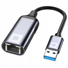 CO2 ADAPTERIS USB-A ETHERNET ADAPTERIS TĪKLA KARTE LAN GIGABIT RJ45 1000MBPS cena un informācija | Adapteri un USB centrmezgli | 220.lv