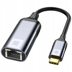 CO2 АДАПТЕР USB-C ETHERNET АДАПТЕР СЕТЕВАЯ КАРТА LAN GIGABIT RJ45 1000MBPS цена и информация | Адаптеры и USB разветвители | 220.lv