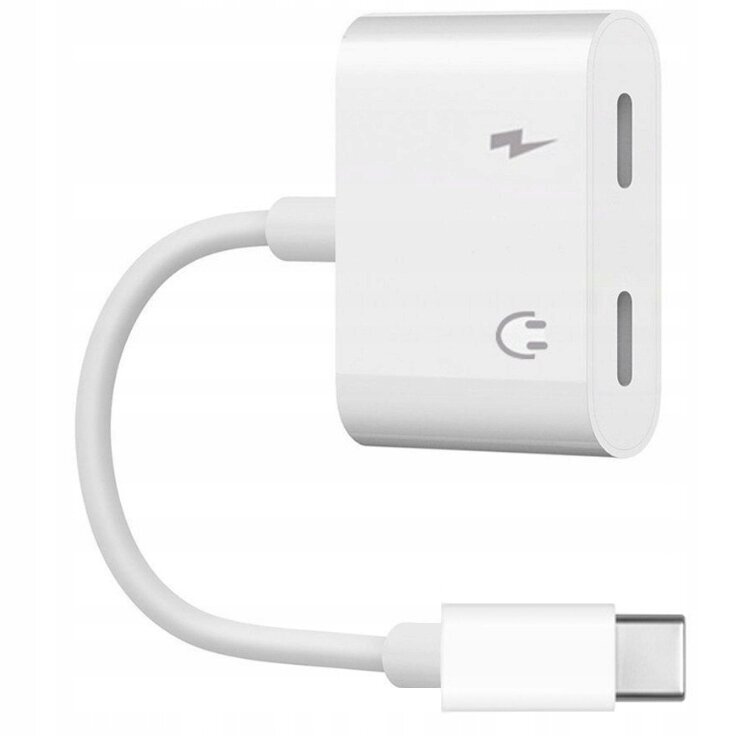 CO2 ADAPTERIS 2X USB-C ADAPTERIS USB C TIPA KABELIS SAMSUNG APPLE XIAOMI AR DAC cena un informācija | Adapteri un USB centrmezgli | 220.lv