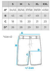 Šorti vīriešu Ombre W528 cena un informācija | Vīriešu šorti | 220.lv