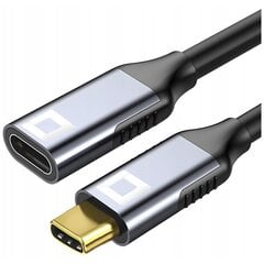 CO2 PAGARINĀJUMA KABELIS USB-C ĀTRAI UZLĀDEI USB TIPA C 4K 10GBPS 100W 3M cena un informācija | Lādētāji un adapteri | 220.lv