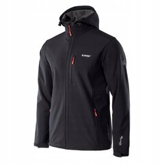 Softshell jaka vīriešiem Hi-Tec Caen, L, XL, XXL, melna cena un informācija | Vīriešu virsjakas | 220.lv