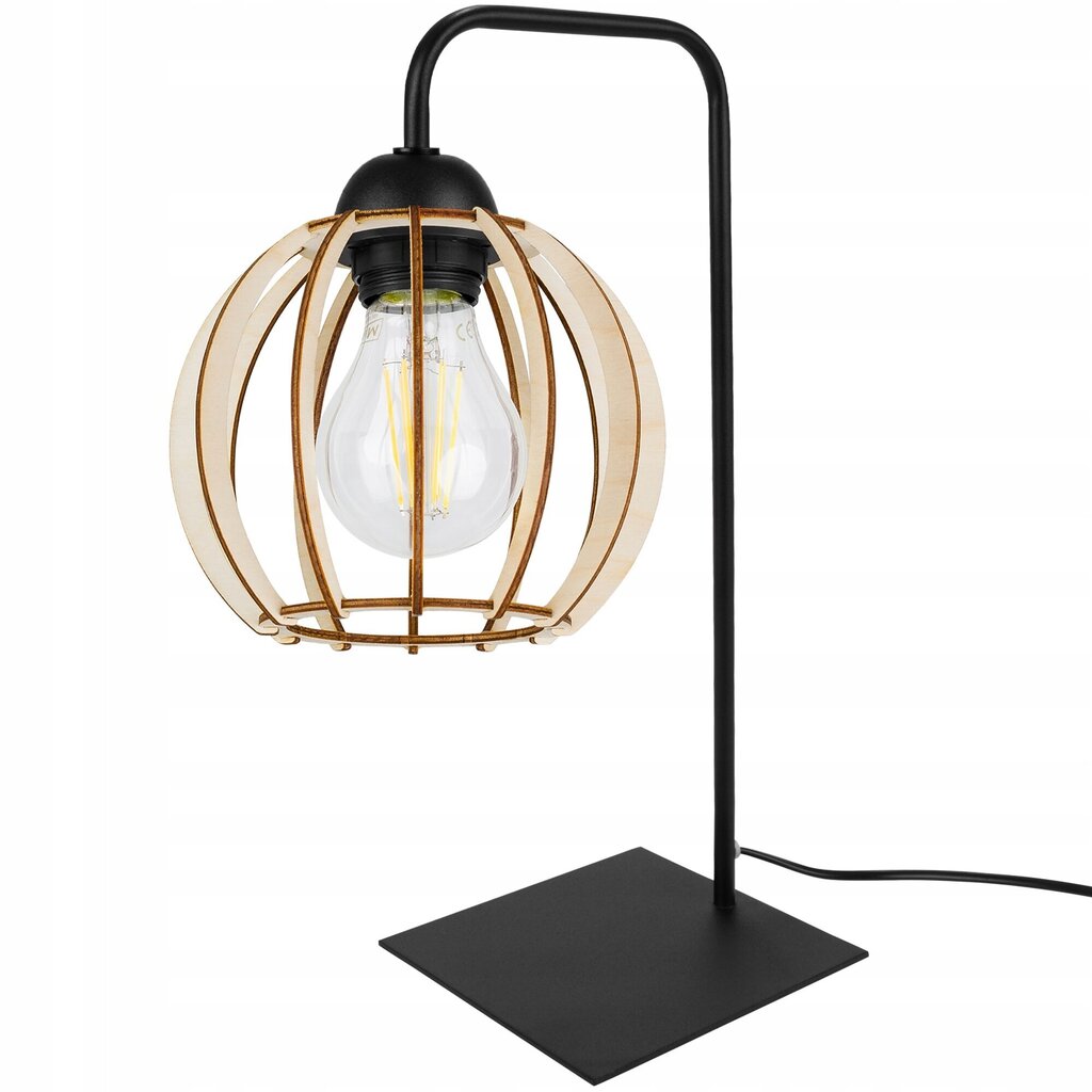 LightHome galda lampa Timber cena un informācija | Galda lampas | 220.lv