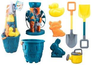 Набор игрушек для песка, бирюзовый цена и информация | Игрушки для песка, воды, пляжа | 220.lv
