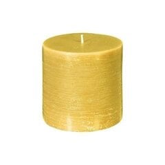 Cilindriska svece, dzeltena, 6,7 x 7cm cena un informācija | Sveces un svečturi | 220.lv