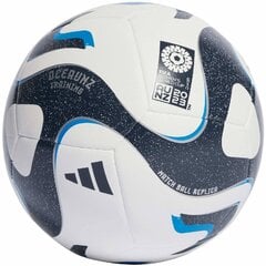 Piłka nożna adidas Oceaunz Training biało-niebiesko-czarna HT9014 цена и информация | Футбольные мячи | 220.lv