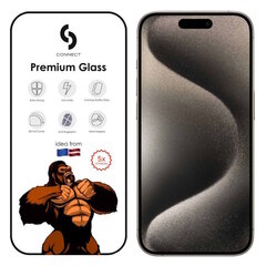 Сonnect Corning Gorilla Ultra Izturīgs 3D aizsargstils priekš Apple iPhone 15 Pro Max cena un informācija | Ekrāna aizsargstikli | 220.lv