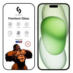 Сonnect Corning Gorilla Ultra Izturīgs 3D aizsargstils priekš Apple iPhone 15 Plus cena un informācija | Ekrāna aizsargstikli | 220.lv